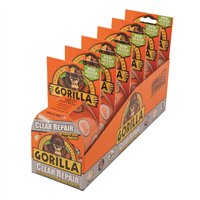 1.88" x 27 ft. Crystal Clear Gorilla Tape (Case of 6 Tape Rolls)