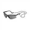 Scorpion Safety Glasses, Gray Lens, Black Frame, Adjustable Length Temples, Safety Retainer