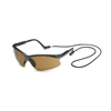 Scorpion Safety Glasses, Mocha Lens, Black Frame, Adjustable Length Temples, Safety Retainer