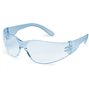 StarLite Safety Glasses, Pacific Blue Wraparound Lens and Frame, Deep Temple, Snug Comfortable Fit