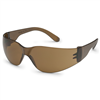 StarLite Safety Glasses, Mocha Wraparound Lens and Frame, Deep Temple, Snug Comfortable Fit