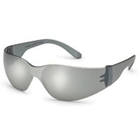 StarLite Safety Glasses, Gray Frame, Silver Lenses