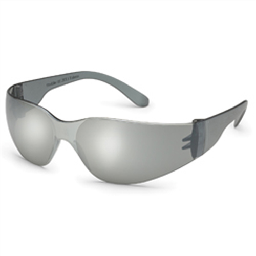 StarLite Safety Glasses, Gray Frame, Silver Lenses