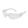 StarLite Safety Glasses Mag, Clear Wraparound Bi-Focal Lens, 1.0 Magnification, Clear Frame