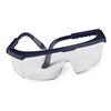 Strobe Safety Glasses, Clear Lens, Black Frame, Adjustable Temples, Molded-In Sideshields