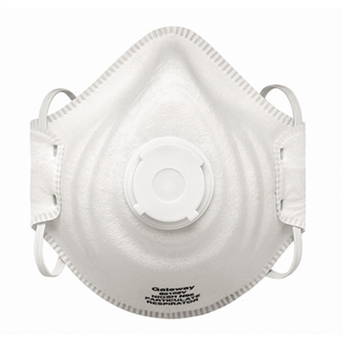 Particulate Respirator with Vent, N95, PeakFit, Molded Shell, Adjustable Head Strap