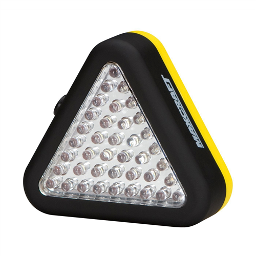 Triangle Work Light, with 15 White and 24 Red LEDs, 3 Mode Operation, Magnet and Hang Hook