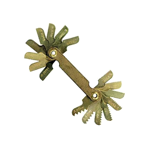 16 Leaf Metric Thread Pitch Gauge