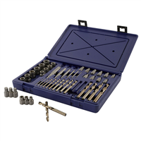 48 Pc Screw Extractor/Drill Master Set - Power Tool Accessories