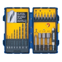 Hanson 357020 20 Piece Fastener Drive Tool & Drill Bit Set