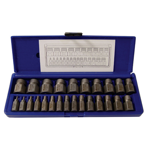 25 Piece Hex Head Multi-Spline Extractor Set