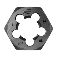 High Carbon Steel Hexagon 1-13/16" Across Flat Die 1"-14 NS