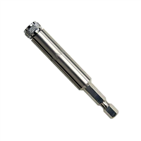 Magnetic Insert Bit Holder, for 1/4" Hex Bits, with C-Ring, 1/4" Hex Shank with Groove, 4" Long