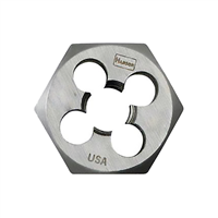 High Carbon Steel Hexagon 1" Across Flat Die 1/4"-20 NC