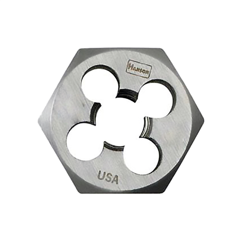 High Carbon Steel Hexagon 1" Across Flat Die 1/4"-20 NC