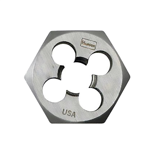High Carbon Steel Hexagon 1" Across Flat Die 1/2"-13 NC