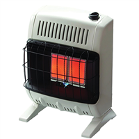 Vent-Free Infrared Radiant Gas Heater, 10K BTU, LP