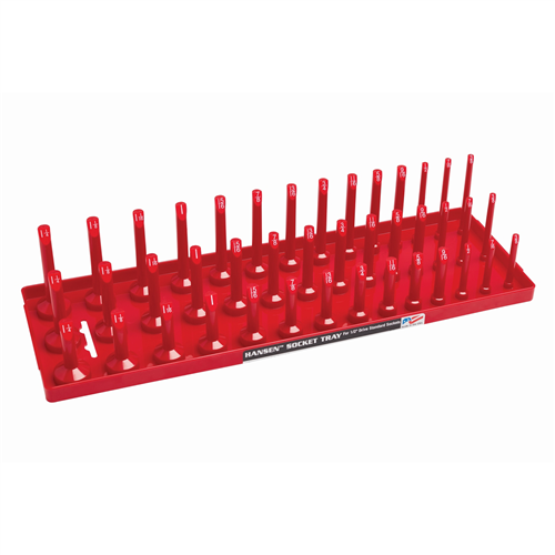 1/2" SAE 3-Row Socket Tray