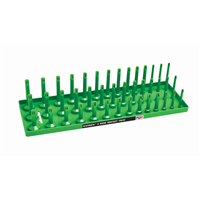 1/2" SAE 3-Row Socket Tray - Green