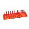 1/2" SAE 3-Row Socket Tray - Orange