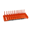 1/4" Metric 3-Row Socket Tray - Orange