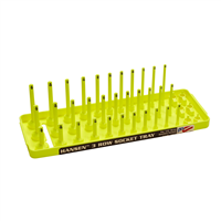 1/4" SAE 3-Row Socket Tray Hi-Viz Yellow