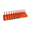 3/8" SAE 3-Row Socket Tray - Orange