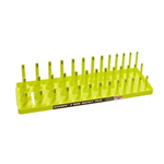 3/8" SAE 3-Row Socket Tray - Hi-Viz Yellow