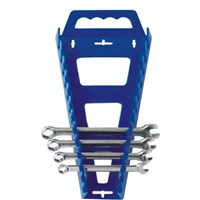 Universal Wrench Rack, Holds 13 Wrenches, Blue - Hansen Global