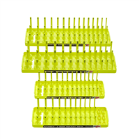 Hansen Global Hi-Viz 4-Pack Socket Holder, Yellow