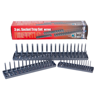 Hansen Global 9302 Hansen Global 3-Piece Metric Socket Tray Set
