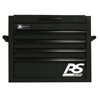 Homak Mfg. 27 in. RS PRO 4 Drawer Top Chest w/Outlet - Black