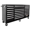 Homak Mfg. 72 in. H2Pro Series 21 Drawer Rolling Cabinet, Black