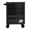 Homak Mfg. 27 in. RS PRO 7 Drawer Roller Cabinet - Black