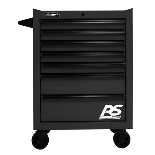 Homak Mfg. 27 in. RS PRO 7 Drawer Roller Cabinet - Black
