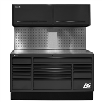 Homak Manufacturing Bkcts72002 72 Cts Set - Tool Board Back Splash - Black
