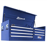 Homak Mfg. 56 in. H2Pro Series 7 Drawer Top Chest, Blue