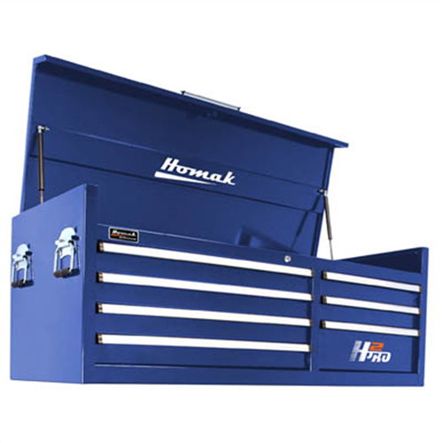 Homak Mfg. 56 in. H2Pro Series 7 Drawer Top Chest, Blue