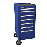 Homak Mfg. 18 in. H2Pro Series 7-Drawer Side Cabinet, Blue