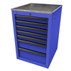 Homak Mfg. RS PRO 22 in. 7-Drawer Side Cabinet, Blue