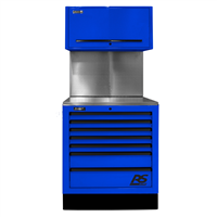 Homak Mfg. CTS Set 36 in. with Solid Back Splash, Blue