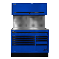 Homak Manufacturing Blcts54002 54" Cts Set - Tool Board Back Splash - Blue