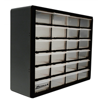 Homack Mfg Homha01024152 Homak Mfg. 24-Drawer Parts Organizer, Black