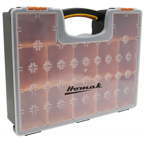 Homack MFG HOMHA01112425 Homak Mfg. Plastic Organizer 12 Removable Bins