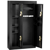 Homak Mfg. 8 Gun Double Door Steel Security Cabinet, Black