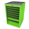 Homak Mfg. RS PRO 22 in. 7-Drawer Side Cabinet, Lime Green