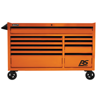 Homack MFG OG04054010 Homak Mfg. 54 in. RS PRO 10-Drawer Roller Cabinet with 24 in. Depth