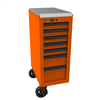 Homak Mfg. RS PRO 14-1/2 in. 7-Drawer Side Cabinet, Orange