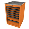 Homak Mfg. RS PRO 22 in. 7-Drawer Side Cabinet, Orange