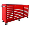 Homak Mfg. 72 in. H2Pro Series 21 Drawer Rolling Cabinet, Red